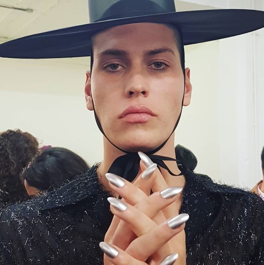 Marie-Louise Coster AW19 nails Edward Crutchley
