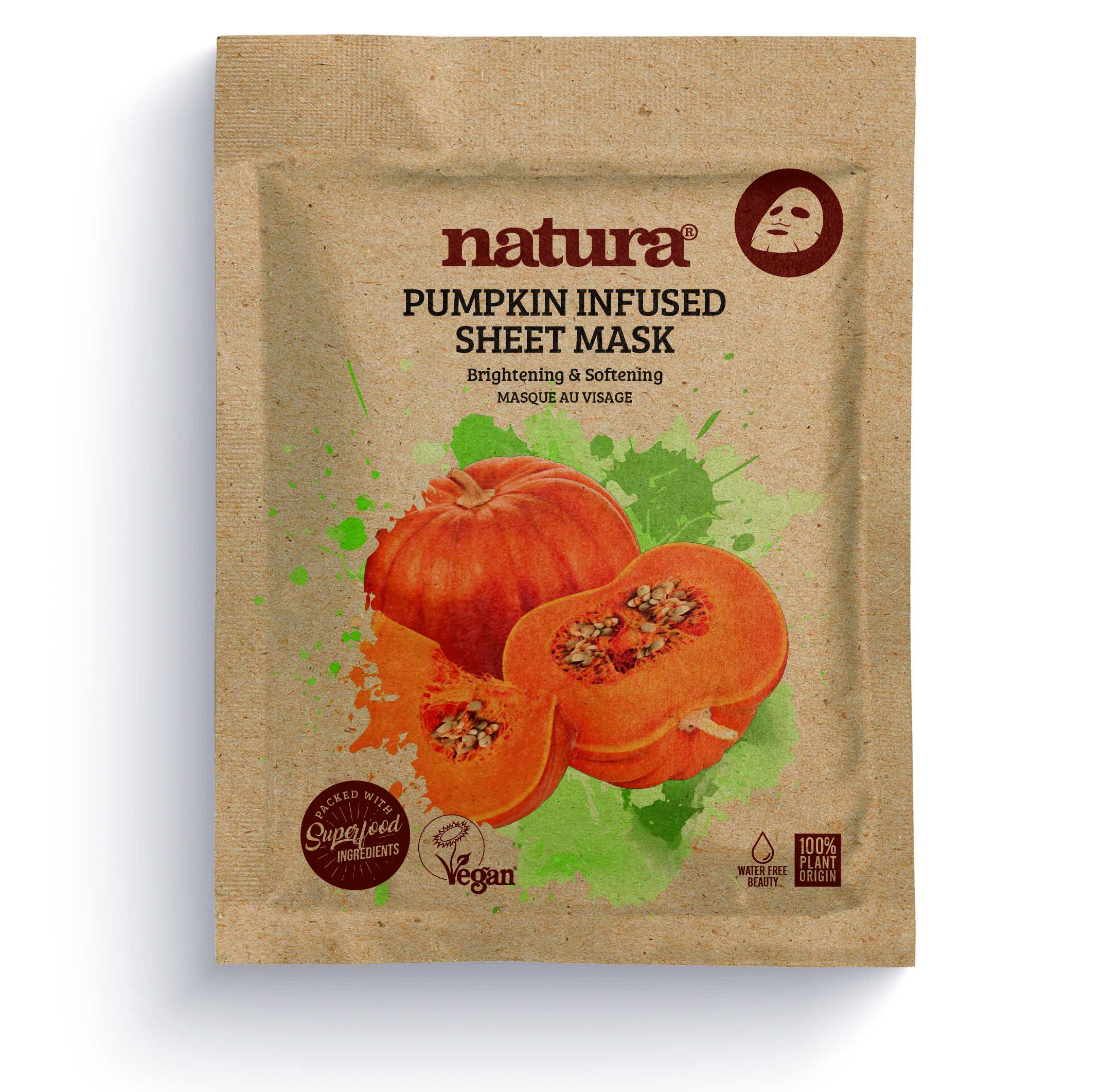 natura Pumpkin Infused Sheet Mask
